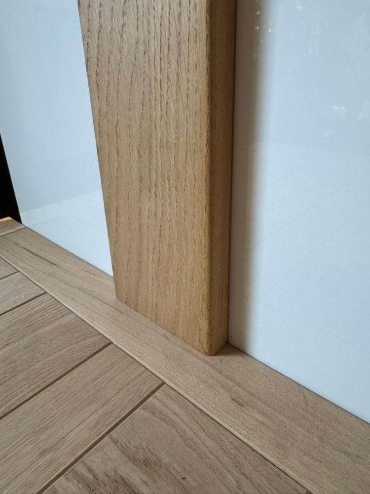 Наличник массив Дуб без покрытия 100 мм